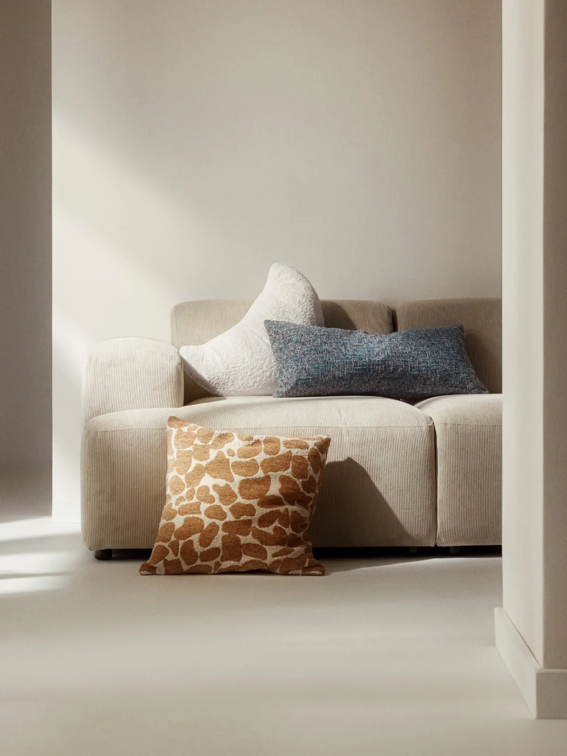 Cojines Decorativos|Mantas>Westwing Collection Funda de cojín Hanka Gris azulado