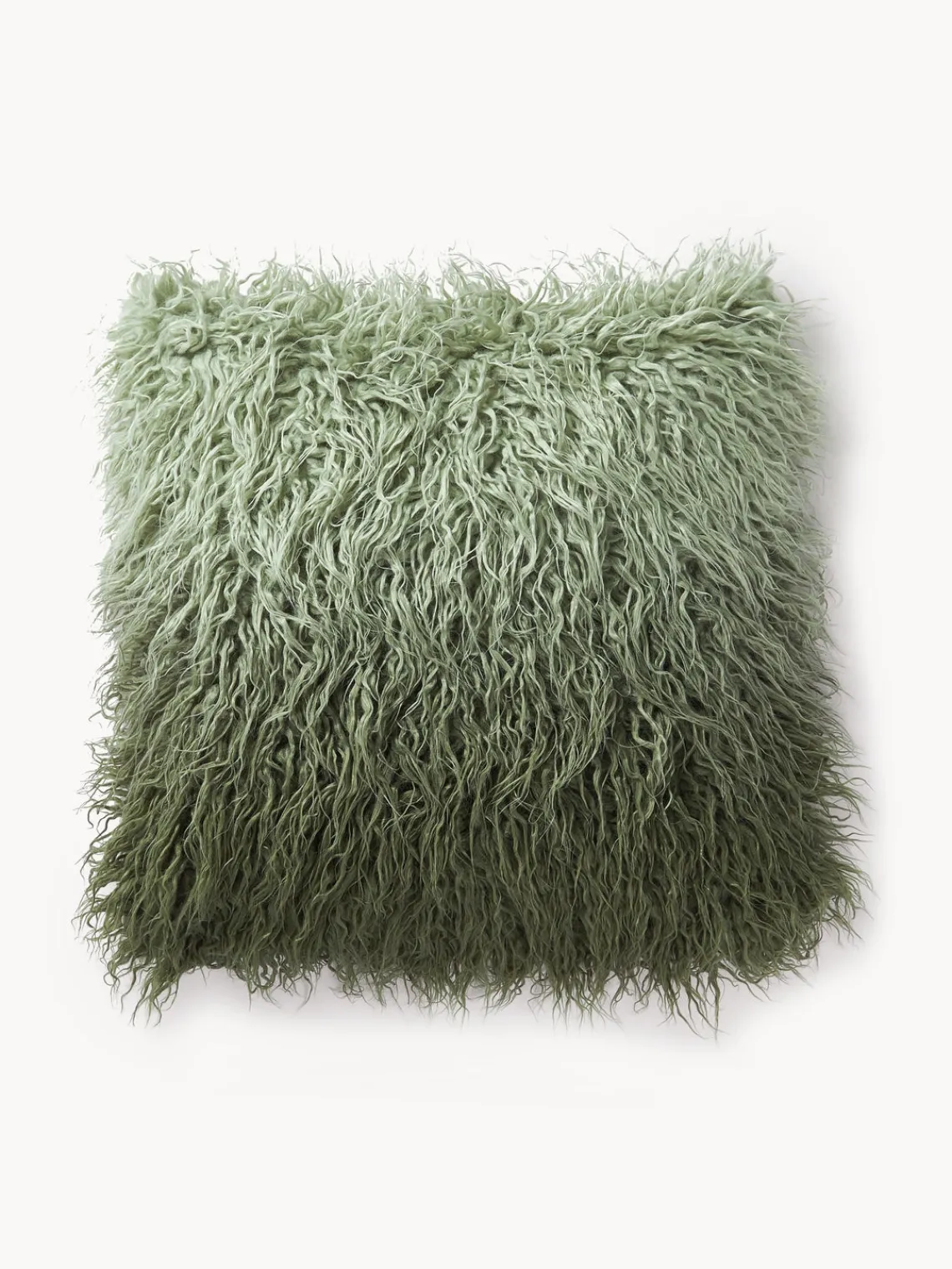 Cojines Decorativos|Mantas>Westwing Collection Funda de cojín mullida degradada Dolly Tonos verdes