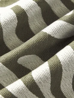 Mantas|Cojines De Exterior></noscript>Westwing Collection Funda de cojín para exterior con adorno decorativo Aryna Verde oliva, beige claro