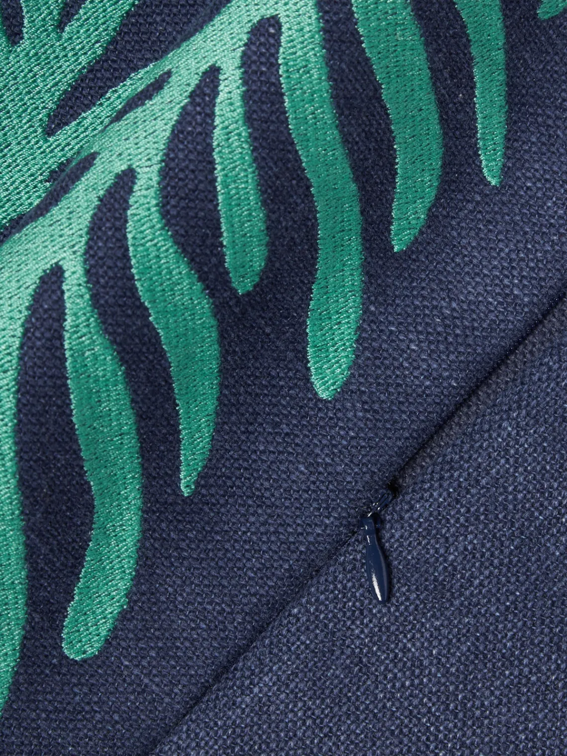 Mantas|Cojines De Exterior>Westwing Collection Funda de cojín para exterior decorativa Aryna Azul oscuro, verde turquesa