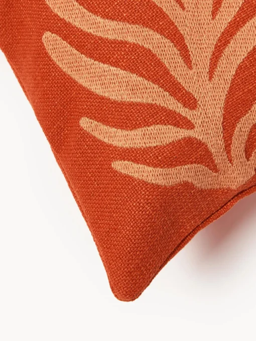 Mantas|Cojines De Exterior>Westwing Collection Funda de cojín para exterior decorativa Aryna Terracota, naranja