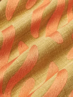 Mantas|Cojines De Exterior></noscript>Westwing Collection Funda de cojín para exterior decorativa Aryna Ocre, naranja