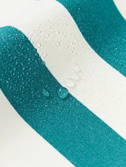 Mantas|Cojines De Exterior></noscript>Westwing Collection Funda de cojín para exterior Cosby Blanco, verde turquesa