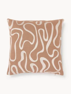 Best Funda de cojín para exterior con estampado de ondas bordadas Shanti Mantas|Cojines De Exterior