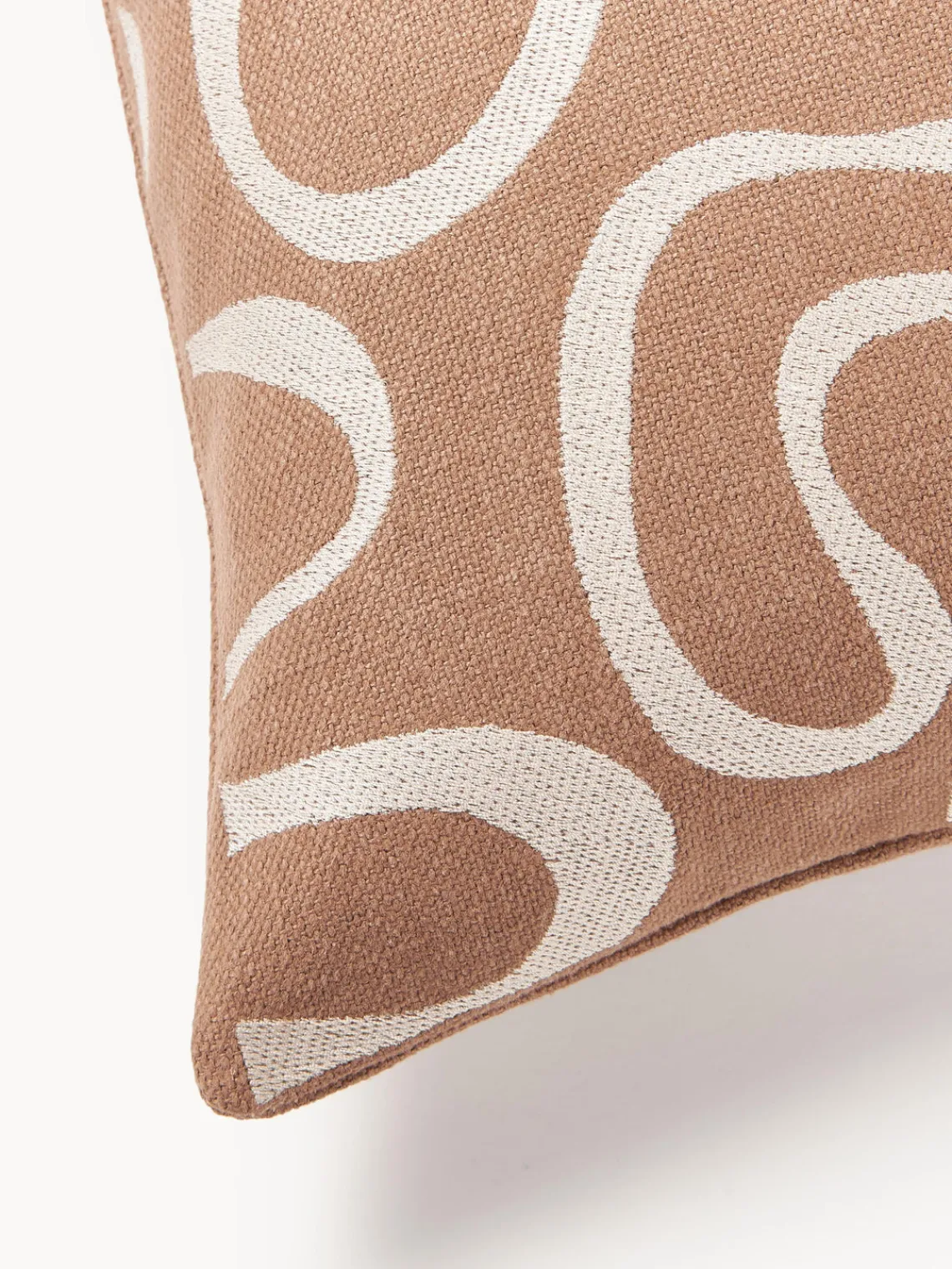 Best Funda de cojín para exterior con estampado de ondas bordadas Shanti Mantas|Cojines De Exterior