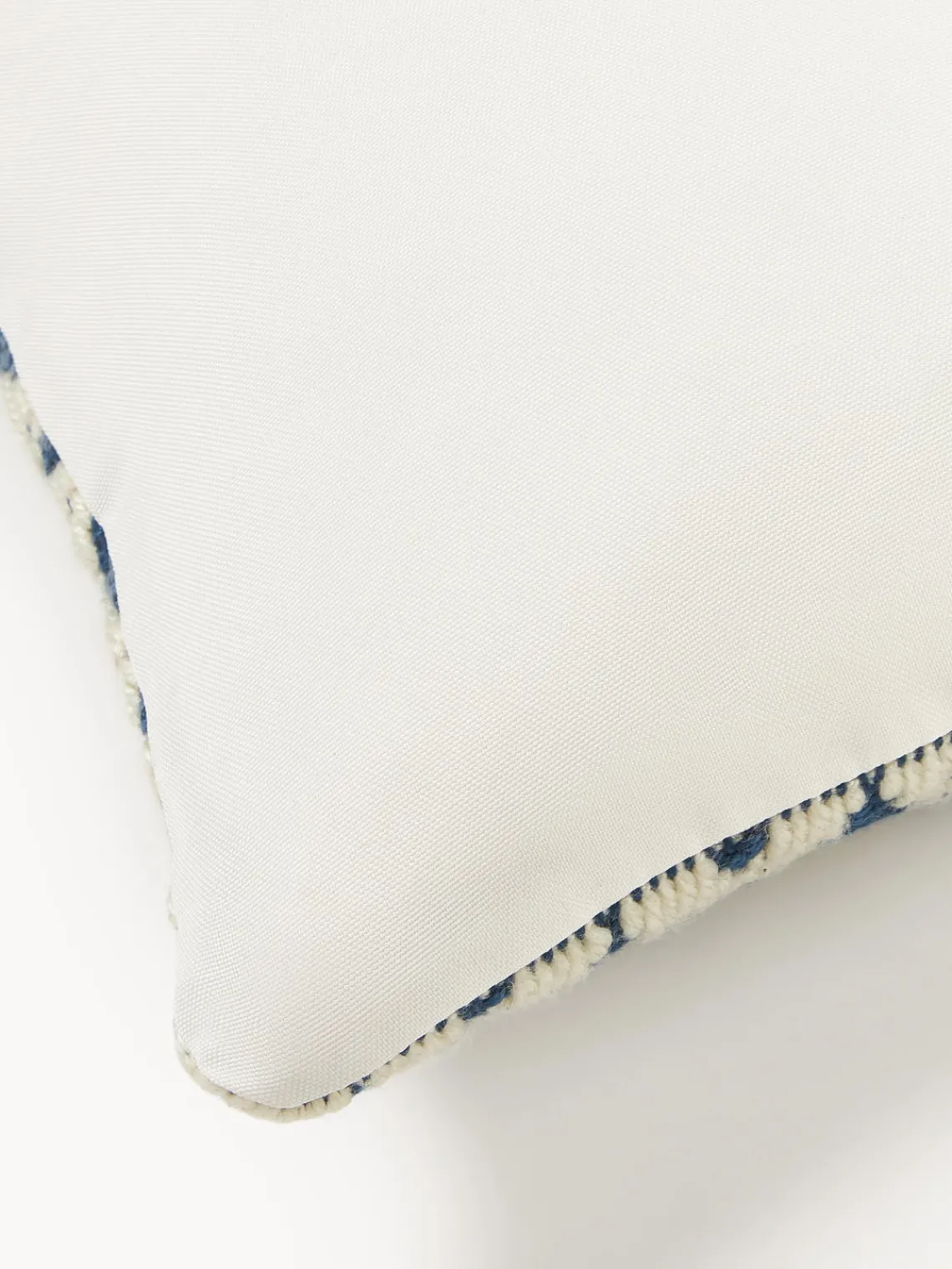 Cojines De Exterior|Cojines Decorativos>Westwing Collection Funda de cojín para exterior con tejido estampado Yamir Tonos azules, blanco Off White