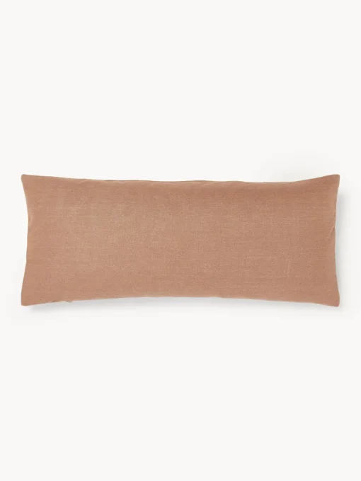Cojines De Exterior|Cojines Decorativos>Westwing Collection Funda de cojín para exterior con estampado de ondas bordadas Shanti Turrón, beige claro