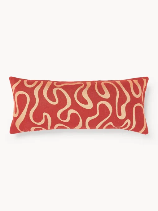 New Funda de cojín para exterior con estampado de ondas bordadas Shanti Cojines De Exterior|Cojines Decorativos