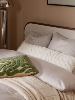 Clearance Funda de cojín texturizada Mareva Cojines Decorativos|Mantas