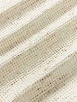 Mantas|Fundas Nórdicas></noscript>Westwing Collection Funda nórdica de algodón con estructura gofre Clemente Beige claro, blanco Off White