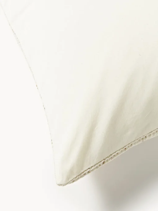 Mantas|Fundas Nórdicas>Westwing Collection Funda nórdica de algodón con estructura gofre Clemente Beige claro, blanco Off White