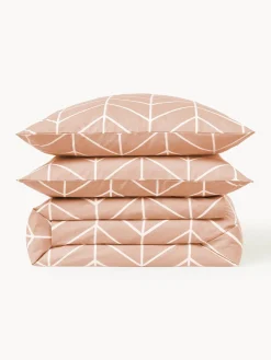 Fundas Nórdicas|Mantas></noscript>Westwing Collection Funda nórdica de algodón estampada Mirja Melocotón