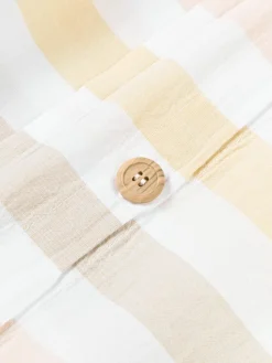 Fundas Nórdicas|Mantas></noscript>Westwing Collection Funda nórdica de algodón Harriet Amarillo claro, rosa claro