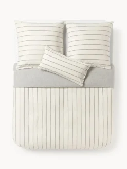 New Funda nórdica de algodón lavado a rayas Caspian Fundas Nórdicas|Mantas