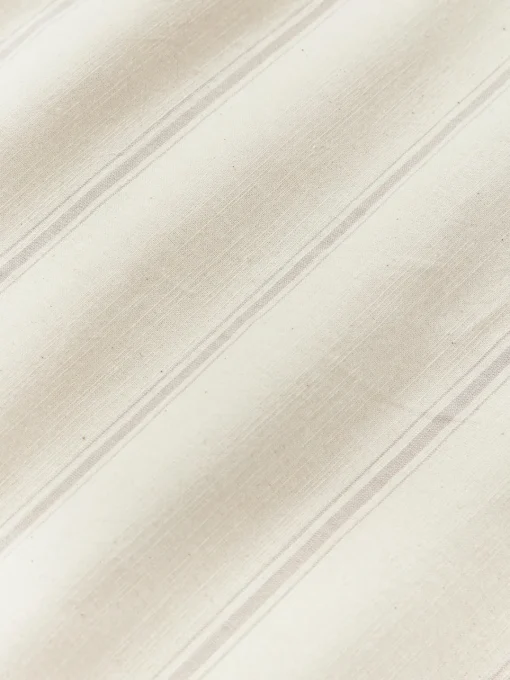 Fundas Nórdicas|Mantas>Westwing Collection Funda nórdica de algodón lavado a rayas Caspian Beige, Off White