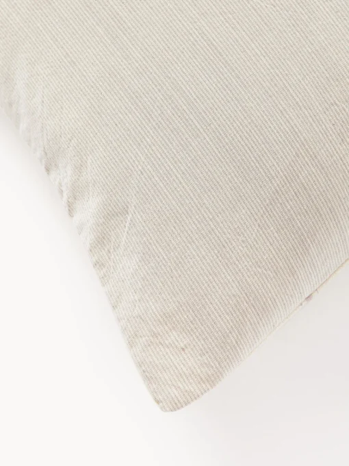 Fundas Nórdicas|Mantas>Westwing Collection Funda nórdica de algodón lavado a rayas Caspian Beige, Off White