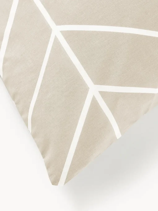 Mantas|Fundas Nórdicas>Westwing Collection Funda nórdica de algodón Mirja Beige claro