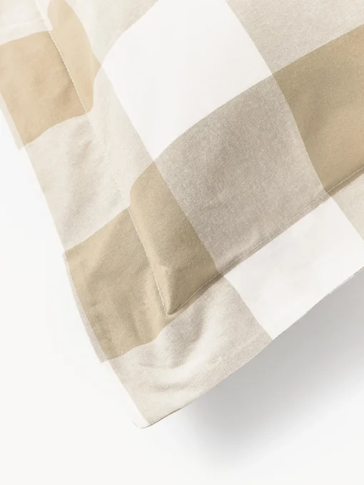 Fundas Nórdicas|Mantas>Westwing Collection Funda nórdica de algodón Nels Tonos beige, blanco