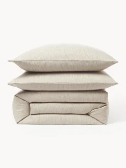 Outlet Funda nórdica de franela con rayas finas Javon Fundas Nórdicas|Fundas De Edredón