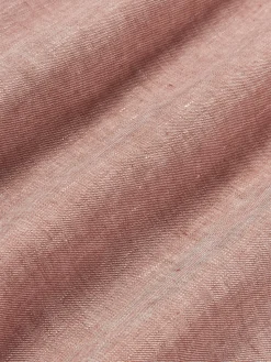 Fundas Nórdicas|Mantas></noscript>Westwing Collection Funda nórdica de lino con ribete Linna Rosa oscuro