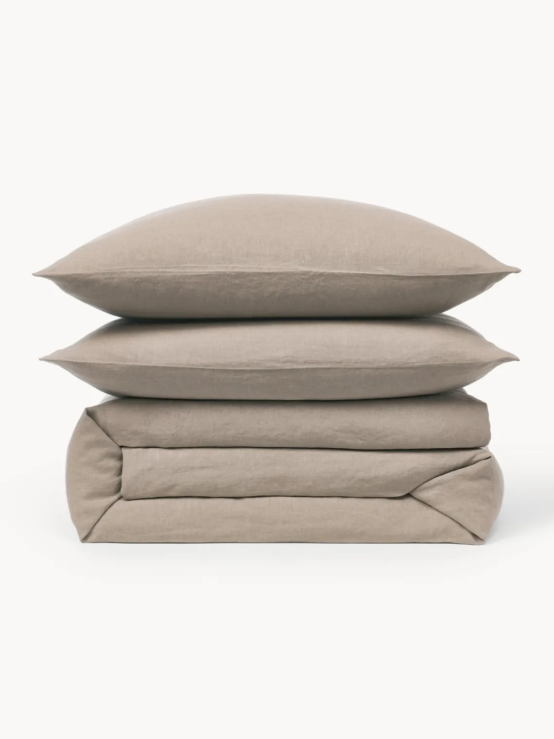 Mantas|Fundas Nórdicas>Westwing Collection Funda nórdica de lino lavado Airy Beige