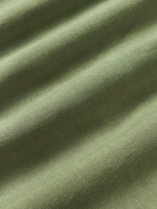 Mantas|Fundas Nórdicas>Westwing Collection Funda nórdica de lino lavado Airy Verde oliva
