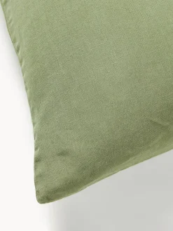 Mantas|Fundas Nórdicas></noscript>Westwing Collection Funda nórdica de lino lavado Airy Verde oliva