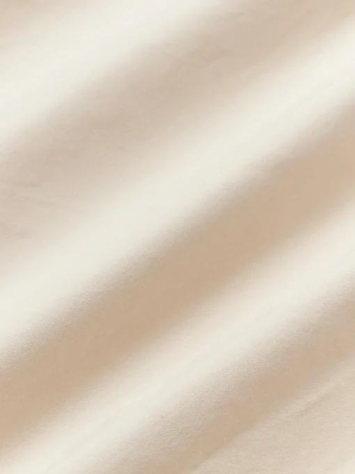 Mantas|Fundas Nórdicas>Westwing Collection Funda nórdica de percal con decoración de penachos Madeline Beige claro