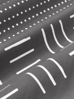 Mantas|Fundas Nórdicas></noscript>Westwing Collection Funda nórdica de percal con estampado boho Kohana Gris oscuro, blanco