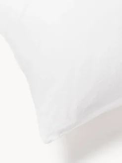 Fundas Nórdicas|Mantas></noscript>Westwing Collection Funda nórdica de percal lavado Leonie Blanco