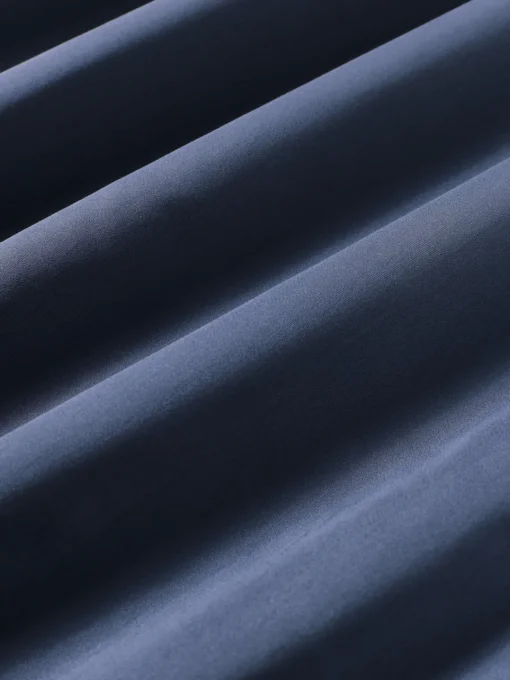 Mantas|Fundas Nórdicas>Westwing Collection Funda nórdica de satén Comfort Azul oscuro
