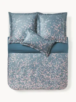 Sale Funda nórdica de satén con estampado floral Sakura Fundas Nórdicas|Fundas De Edredón