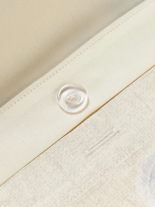 Mantas|Fundas Nórdicas>Westwing Collection Funda nórdica de satén con estampado floral Flori Beige claro, multicolor