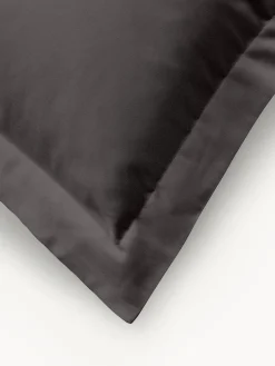 Mantas|Fundas Nórdicas></noscript>Westwing Collection Funda nórdica de satén Premium Gris oscuro