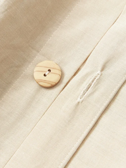 Fundas Nórdicas|Fundas De Edredón>Westwing Collection Funda nórdica de seersucker con ribete Davey Beige, blanco