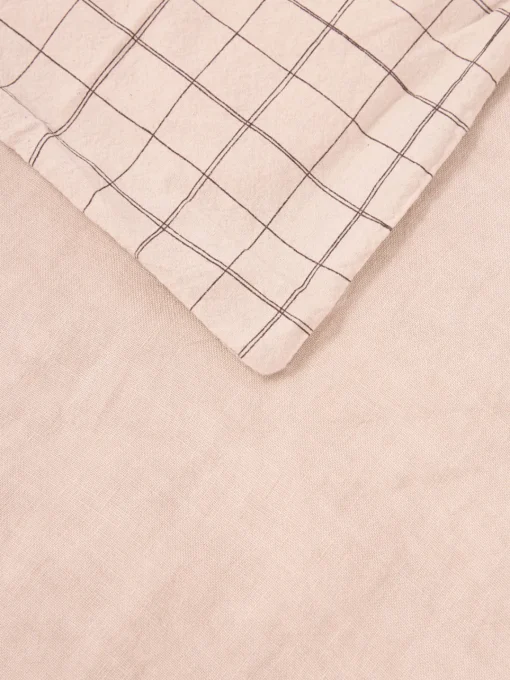 Cojines Infantiles|Decoración Infantil>Nobodinoz Funda nórdica infantil L1N0 Rosa claro, gris antracita