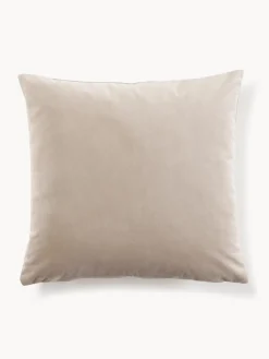 Mantas|Cojines Decorativos>Westwing Collection Fundas de cojín de terciopelo Rush, 2 uds. Beige claro