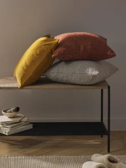 Mantas|Cojines Decorativos>Westwing Collection Fundas de cojín de terciopelo Rush, 2 uds. Amarillo mostaza