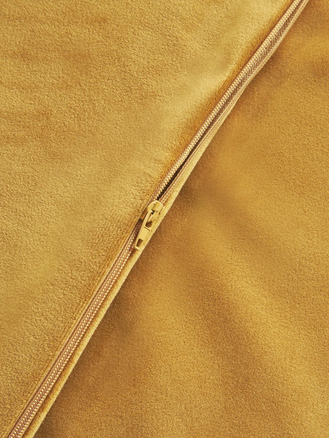 Mantas|Cojines Decorativos>Westwing Collection Fundas de cojín de terciopelo Rush, 2 uds. Amarillo mostaza