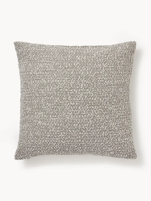 Mantas|Cojines Decorativos>Westwing Collection Fundas de cojín en tejido bouclé Bellamie, 2 uds. Bouclé greige