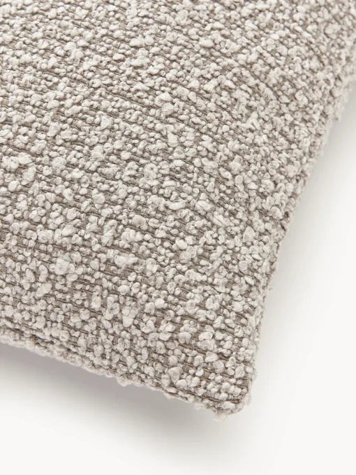 Mantas|Cojines Decorativos>Westwing Collection Fundas de cojín en tejido bouclé Bellamie, 2 uds. Bouclé greige