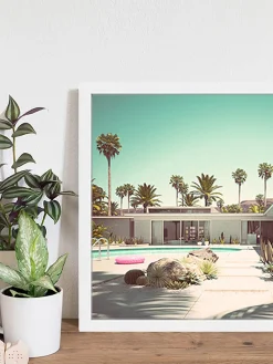Impresión digital enmarcada rosa Vacation Cuadros Y Láminas Decorativas|Jarrones