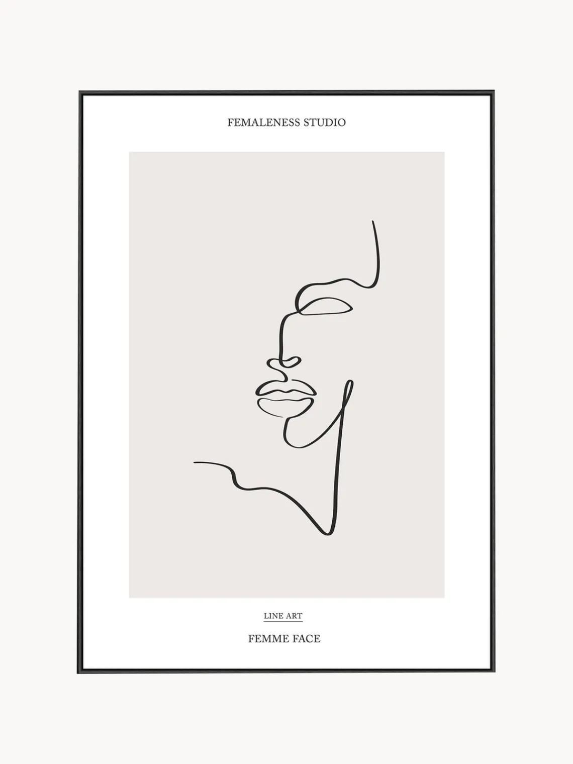 Cuadros Y Láminas Decorativas|Jarrones>Incado Impresión digital enmarcada Femme Face