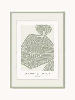 Cuadros Y Láminas Decorativas|Jarrones>Incado Impresión digital enmarcada artesanal Leaves