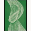 Cuadros Y Láminas Decorativas|Jarrones>Incado Impresión digital enmarcada artesanal Green Formation
