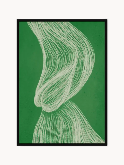 Cuadros Y Láminas Decorativas|Jarrones>Incado Impresión digital enmarcada artesanal Green Formation