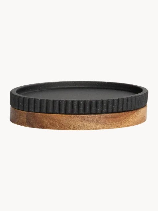 Outlet Jabonera con madera Laura Dispensador De Jabón Y Jaboneras|Jarrones
