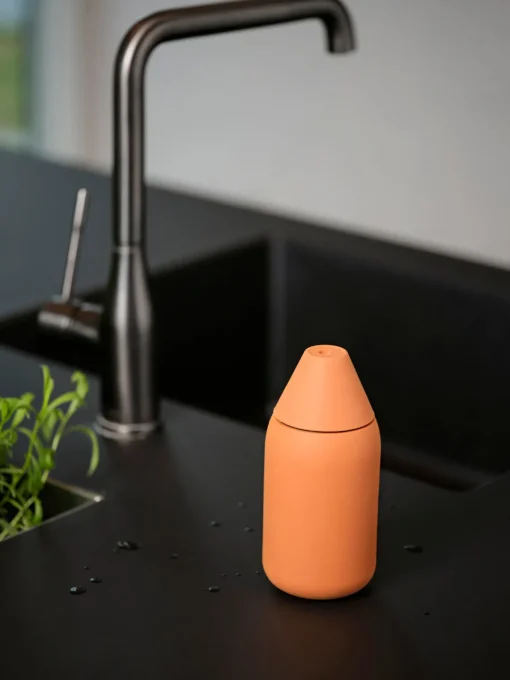 Dispensador De Jabón Y Jaboneras|Jarrones>Zone Denmark Jabonera de silicona Singles Naranja