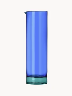 New Jarra artesanal de vidrio Bamboo Groove, 1,2 L Jarras De Agua|Vajillas Completas