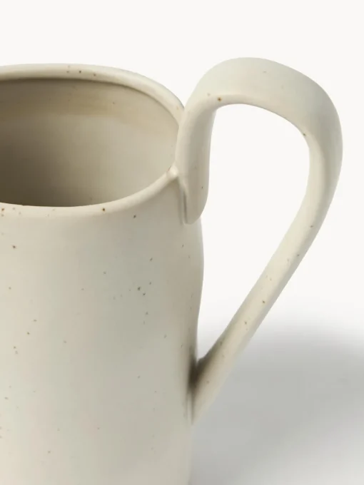 Jarras De Agua|Vajillas Completas>Ferm Living Jarra de cerámica Flow, 1 L Blanco Off White jaspeado